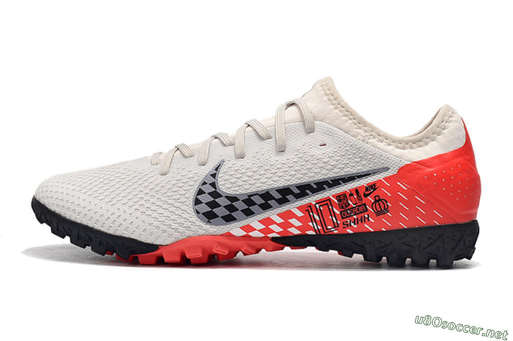 Men's Nike Mercurial Vapor 13 Pro TF Football Shoes - White/Black/Red 0