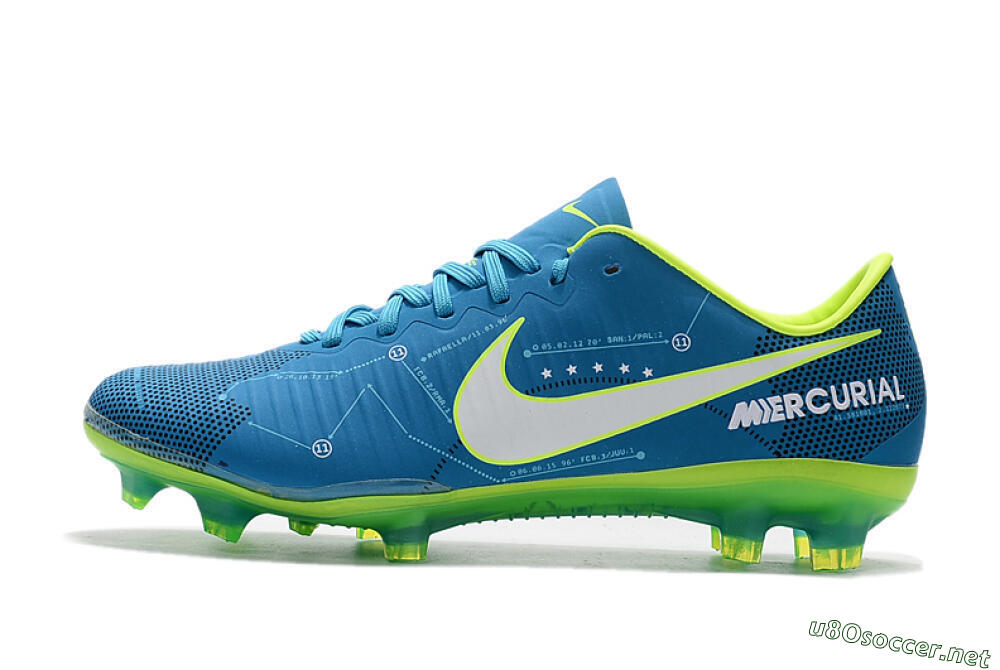 Women's Nike Mercurial Vapor 11 FG Football Boots - Blue/Yellow/White 0