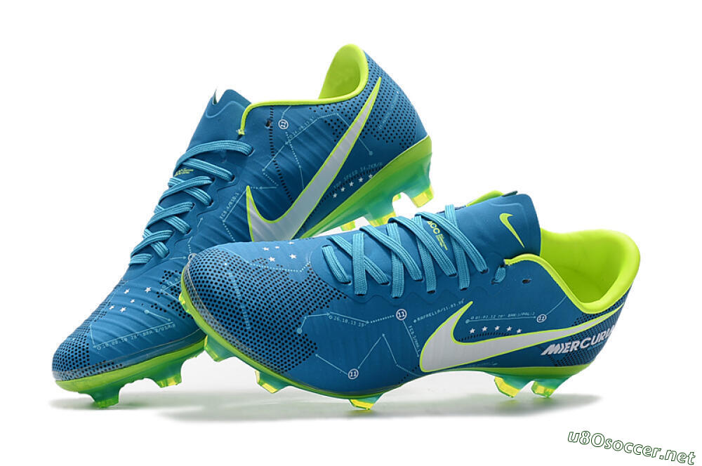 Women's Nike Mercurial Vapor 11 FG Football Boots - Blue/Yellow/White 5
