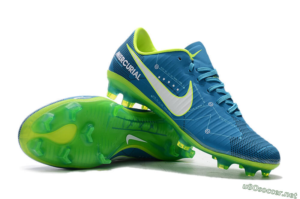 Women's Nike Mercurial Vapor 11 FG Football Boots - Blue/Yellow/White 4