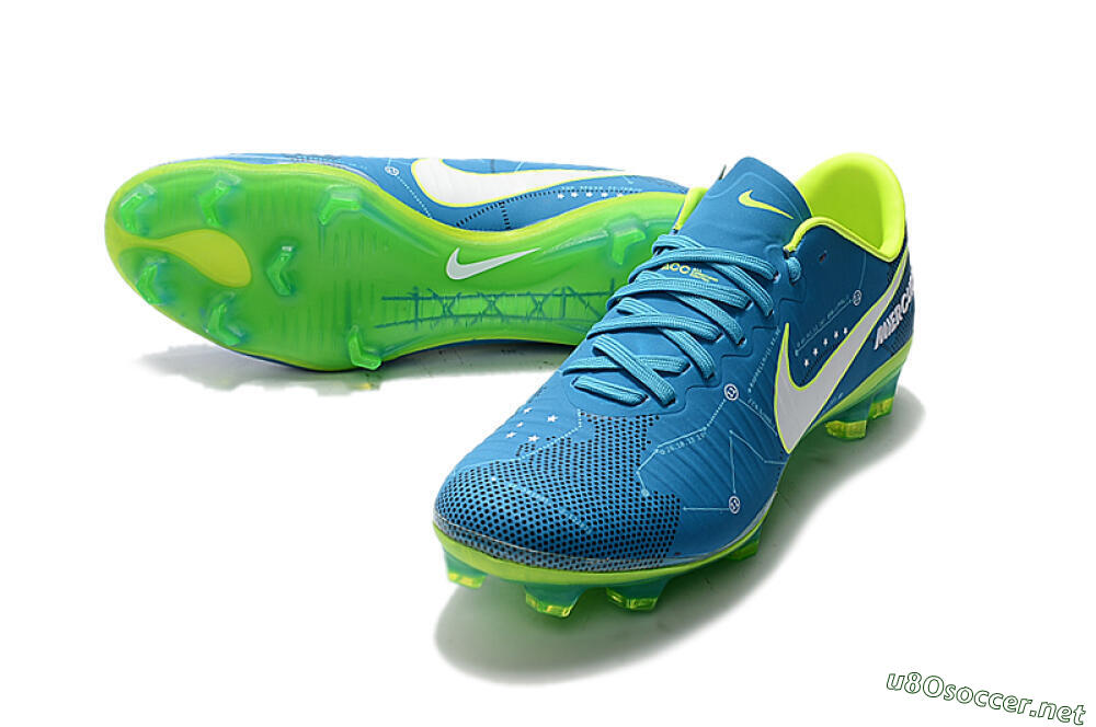 Women's Nike Mercurial Vapor 11 FG Football Boots - Blue/Yellow/White 3