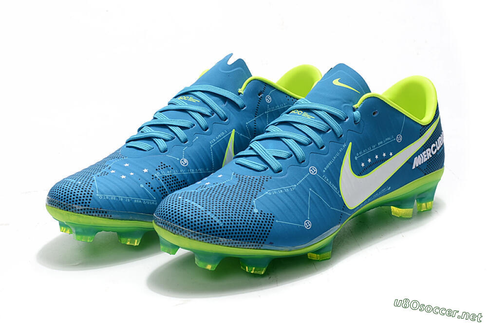 Women's Nike Mercurial Vapor 11 FG Football Boots - Blue/Yellow/White 9