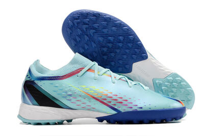 Women's Adidas X Speedportal.3 TF Football Shoes - Jade/Blue/White