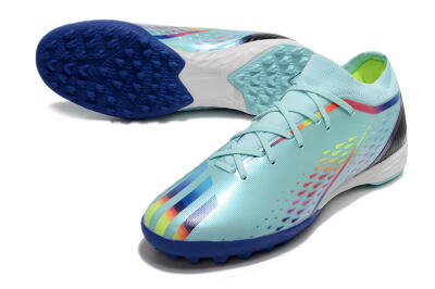 Women's Adidas X Speedportal.3 TF Football Shoes - Jade/Blue/White
