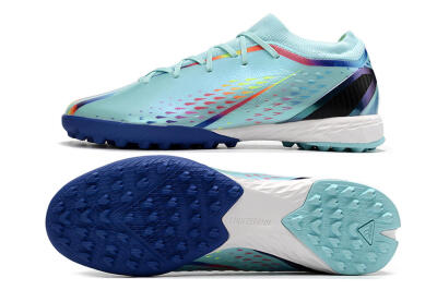 Women's Adidas X Speedportal.3 TF Football Shoes - Jade/Blue/White