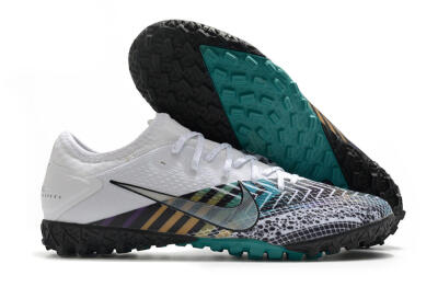 Men's Nike Mercurial Vapor 13 Pro TF Football Shoes - White/Black/Jade