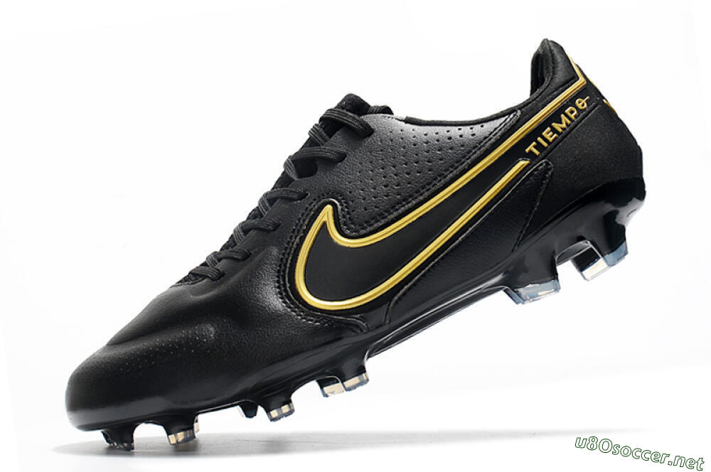 Men's Nike Tiempo Legend 9 Elite FG Football Boots - Black/Yellow 5