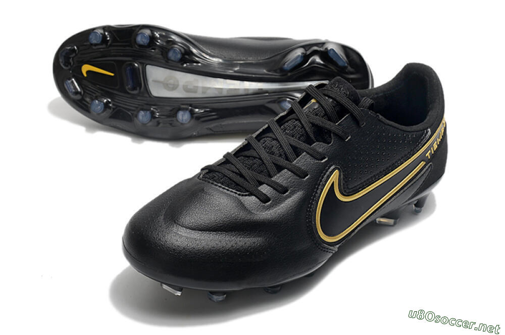 Men's Nike Tiempo Legend 9 Elite FG Football Boots - Black/Yellow 3