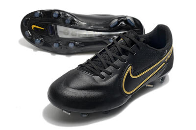 Men's Nike Tiempo Legend 9 Elite FG Football Boots - Black/Yellow