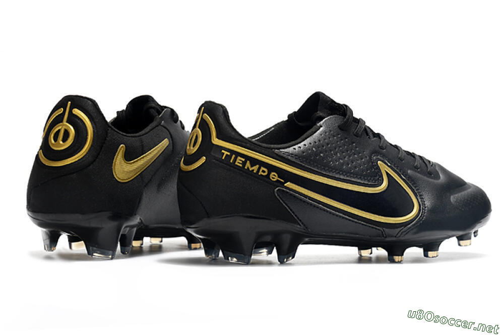 Men's Nike Tiempo Legend 9 Elite FG Football Boots - Black/Yellow 6
