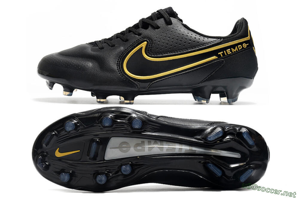 Men's Nike Tiempo Legend 9 Elite FG Football Boots - Black/Yellow 1