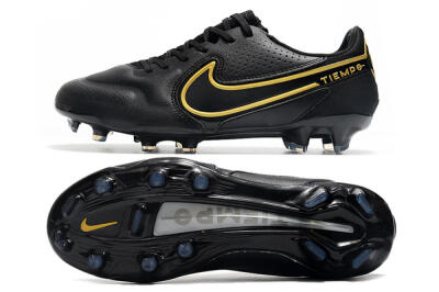 Men's Nike Tiempo Legend 9 Elite FG Football Boots - Black/Yellow