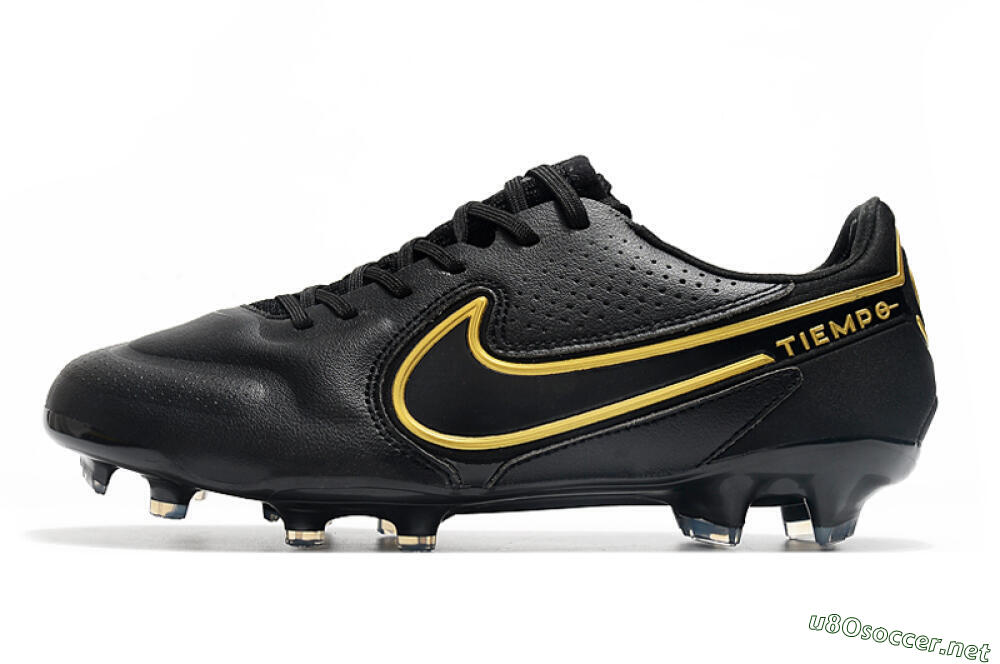 Men's Nike Tiempo Legend 9 Elite FG Football Boots - Black/Yellow 0