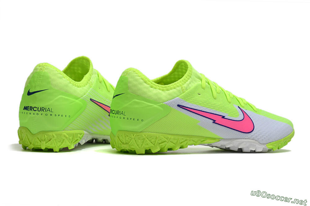 Men's Nike Mercurial Vapor 13 Pro TF Football Shoes - Yellow/White/Pink 6