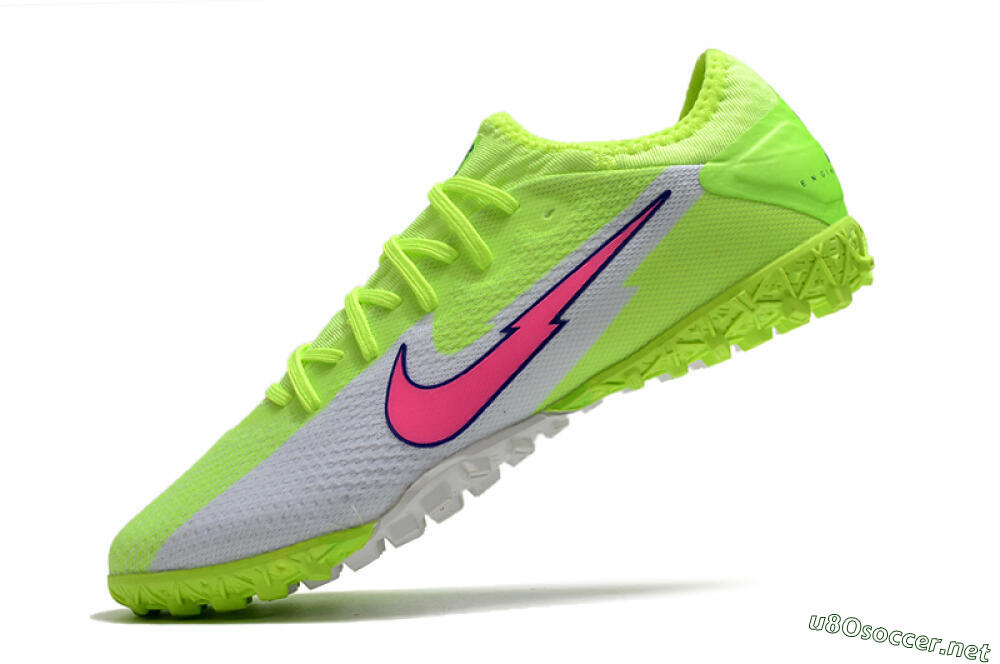 Men's Nike Mercurial Vapor 13 Pro TF Football Shoes - Yellow/White/Pink 5