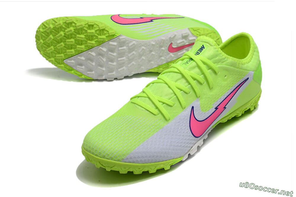 Men's Nike Mercurial Vapor 13 Pro TF Football Shoes - Yellow/White/Pink 3