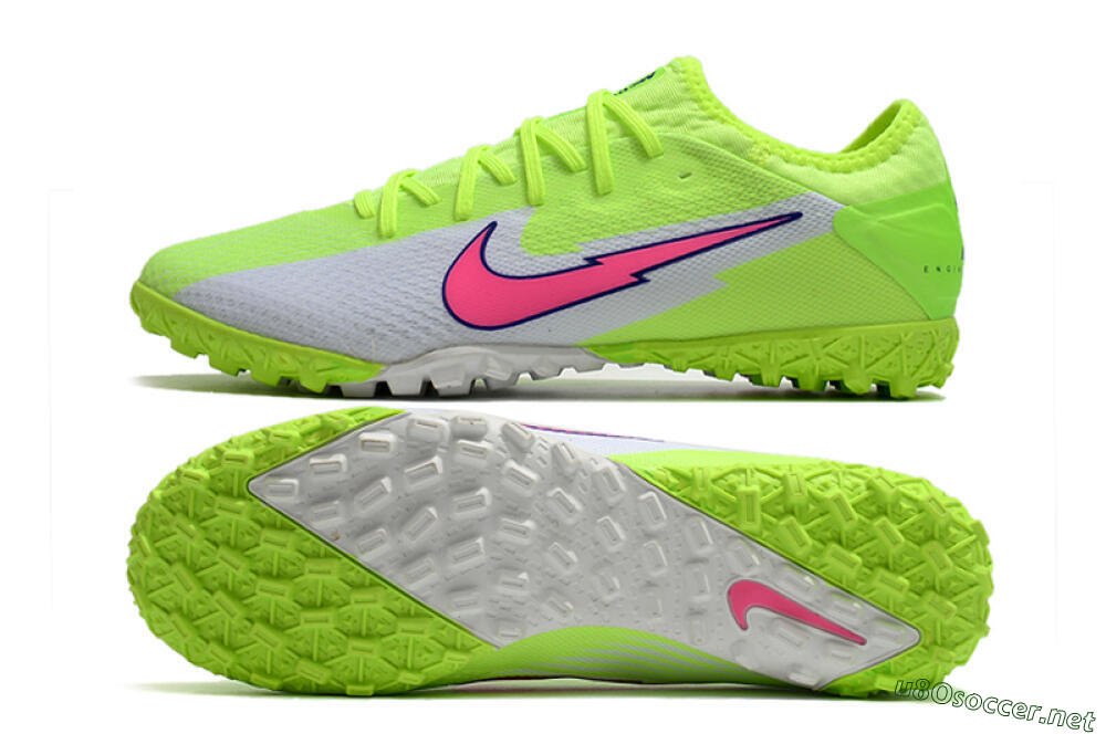 Men's Nike Mercurial Vapor 13 Pro TF Football Shoes - Yellow/White/Pink 1