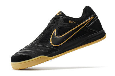 Men's Supreme x Nike SB Gato IC Football Shoes - Black/Brown