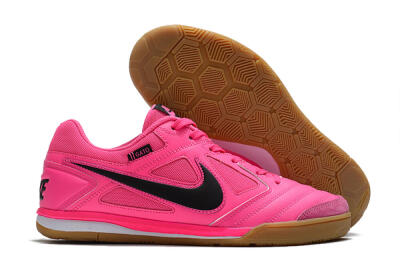 Men's Supreme x Nike SB Gato IC Football Shoes - Pink/Black/White