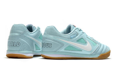 Men's Supreme x Nike SB Gato IC Football Shoes - Jade/White/Brown