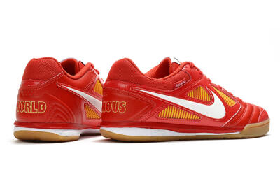 Men's Supreme x Nike SB Gato IC Football Shoes - Red/White/Yellow