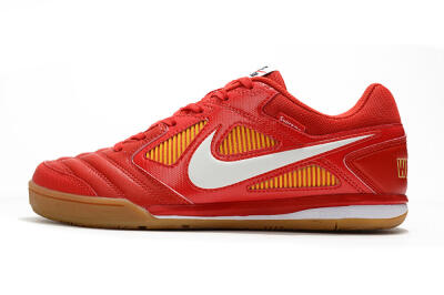 Men's Supreme x Nike SB Gato IC Football Shoes - Red/White/Yellow