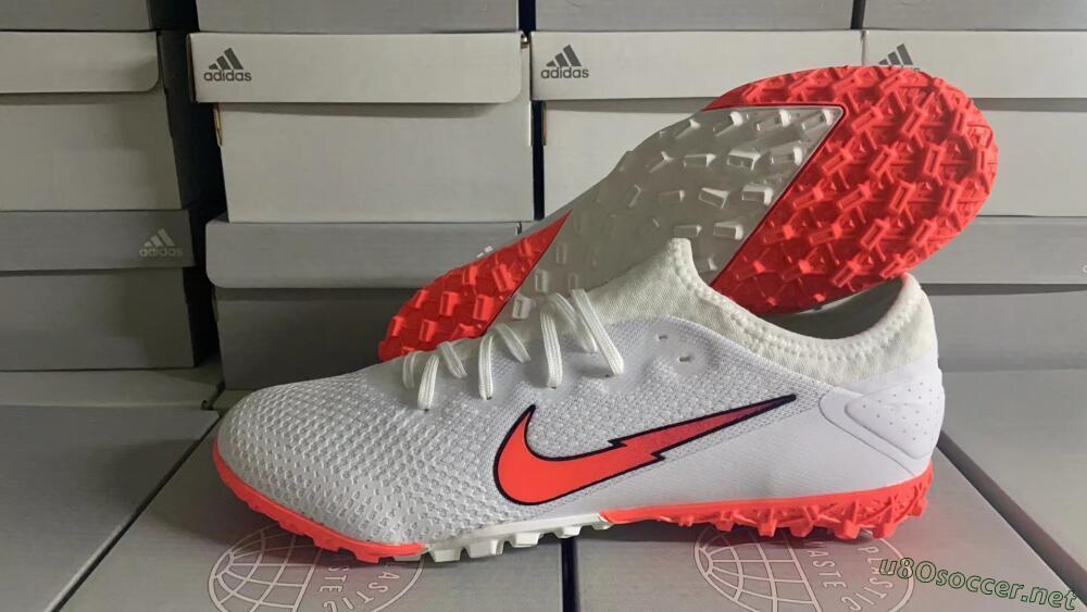 Men's Nike Mercurial Vapor 13 Pro TF Football Shoes - White/Red 7