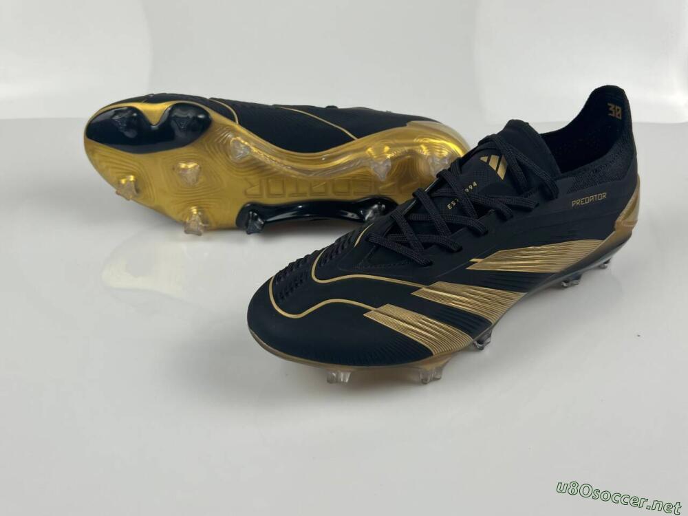 Men's Adidas Predator Elite Accuracy FG Football Boots - Black/Gold