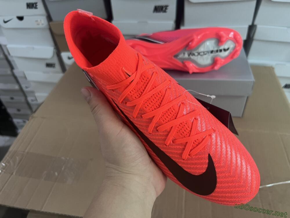 Women's Nike Air Zoom Mercurial Superfly 10 Elite FG Football Boots - Red/Black/White