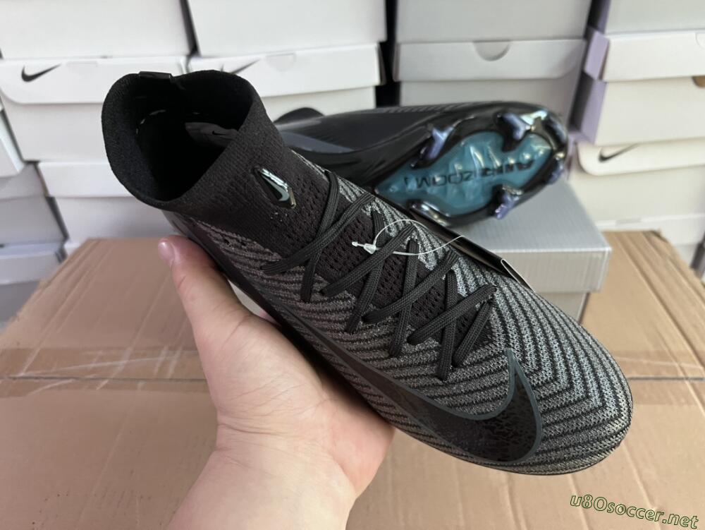 Men's Nike Air Zoom Mercurial Superfly 10 Elite FG Football Boots - Black/Jade/Blue