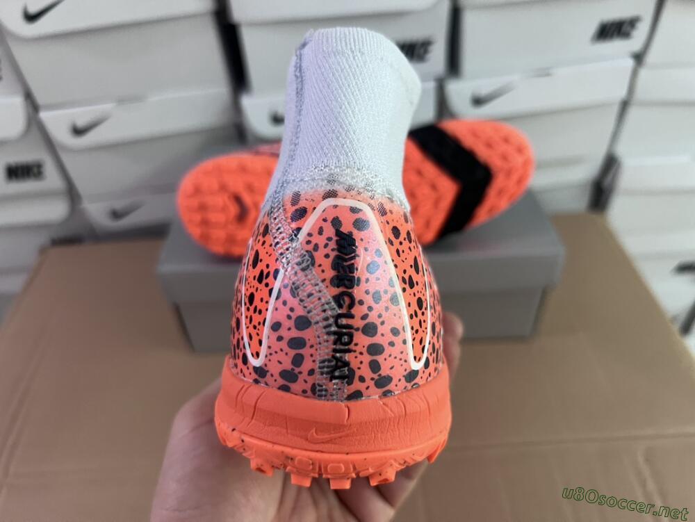 Unisex Nike Air Zoom Mercurial Superfly 10 Elite TF Football Shoes - Grey/Orange/Black