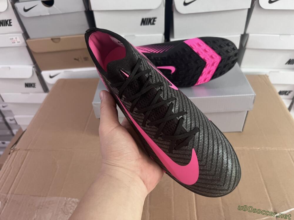 Unisex Nike Air Zoom Mercurial Vapor 16 Elite TF Football Shoes - Black/Pink