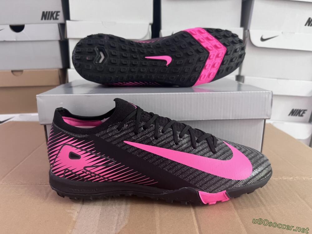 Unisex Nike Air Zoom Mercurial Vapor 16 Elite TF Football Shoes - Black/Pink