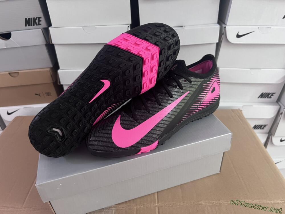 Unisex Nike Air Zoom Mercurial Vapor 16 Elite TF Football Shoes - Black/Pink