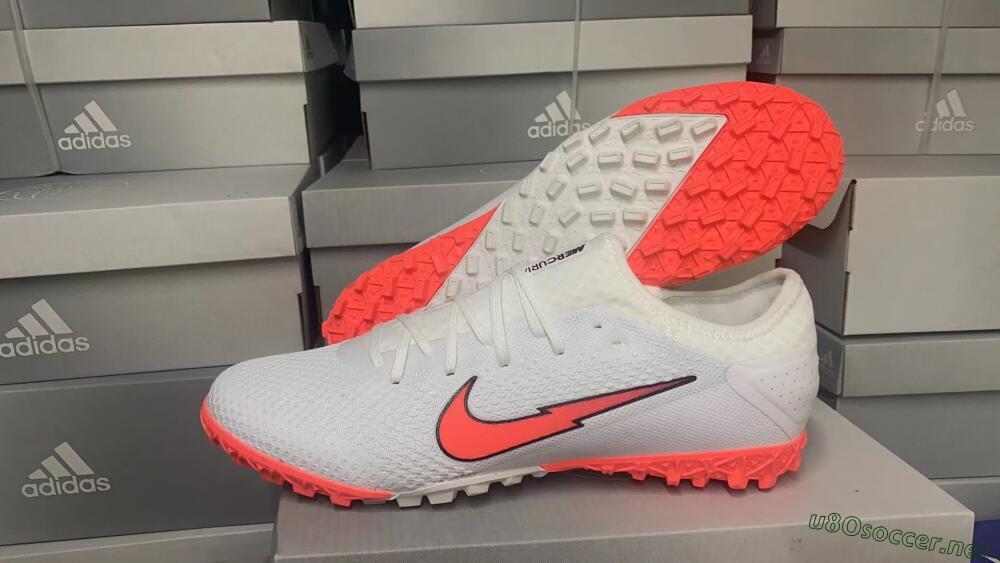 Men's Nike Mercurial Vapor 13 Pro TF Football Shoes - White/Red 8