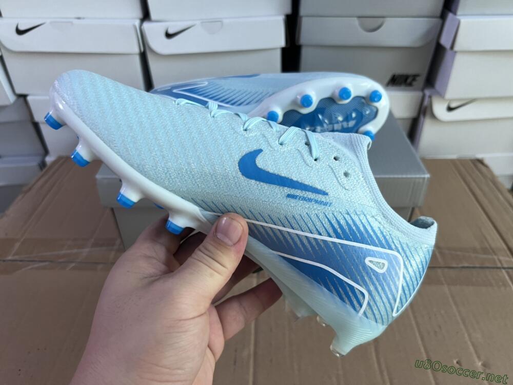 Unisex Nike Air Zoom Mercurial Vapor 16 Elite AG Football Boots - Jade/Beige/Blue