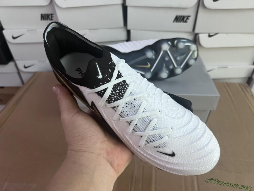 Men's Nike Phantom Luna Elite AG Football Boots - White/Black/Gold