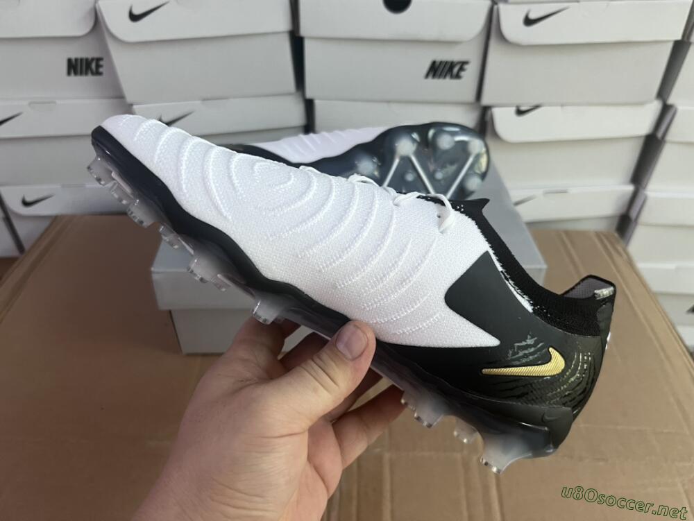 Men's Nike Phantom Luna Elite AG Football Boots - White/Black/Gold