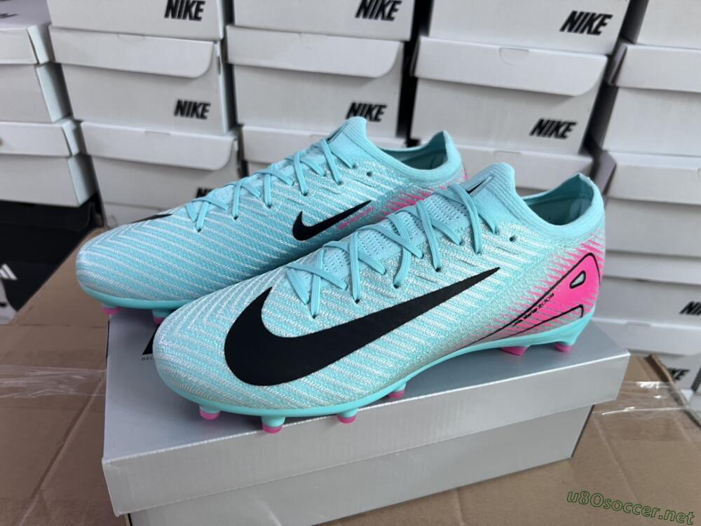 Unisex Nike Air Zoom Mercurial Vapor 16 Elite AG Football Boots - Green/Pink/Black