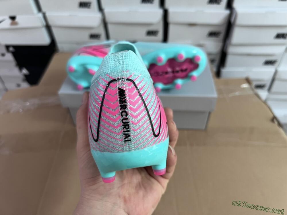 Unisex Nike Air Zoom Mercurial Vapor 16 Elite AG Football Boots - Green/Pink/Black
