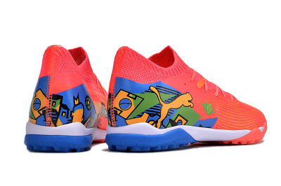 Men's Puma Future 7 Ultimate TF Football Shoes - Red/Blue/Yellow