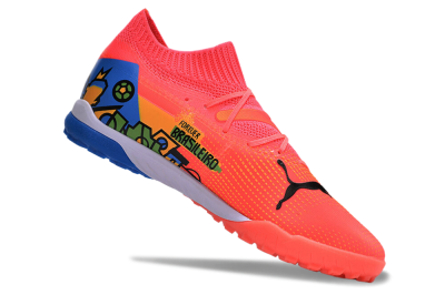 Men's Puma Future 7 Ultimate TF Football Shoes - Red/Blue/Yellow