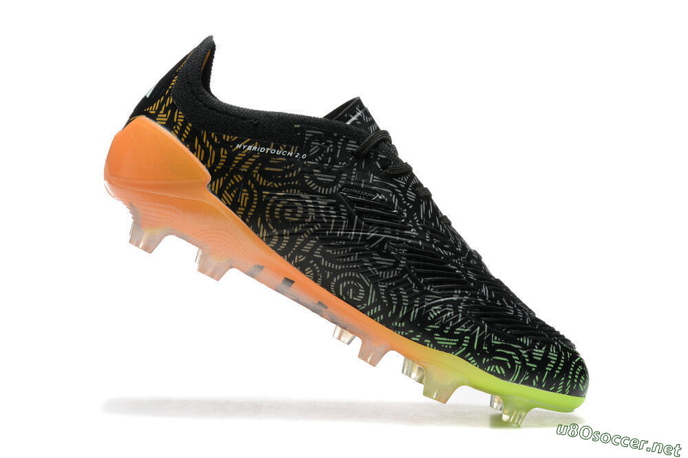 Men's Adidas Predator 24 Elite FG Football Boots - Black/White/Yellow/Orange 4