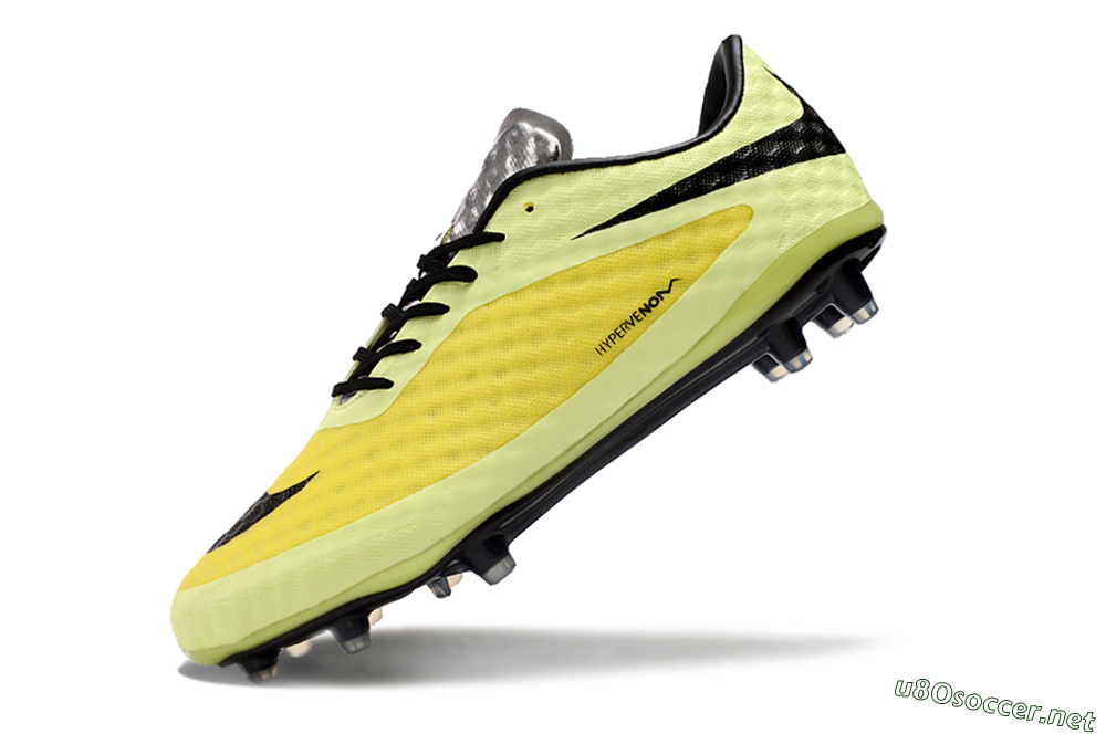 Men's Nike Hypervenom Phantom FG Football Boots - Yellow/Black/Silver 5
