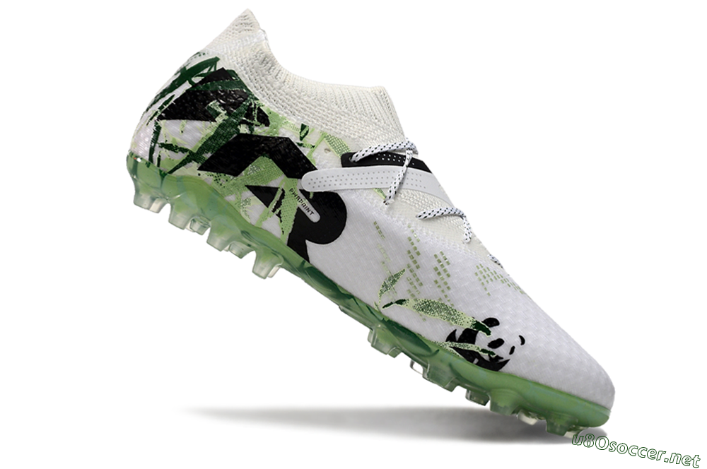 Men's Puma Future Ultimate MG Football Boots - White/Black/Green 4