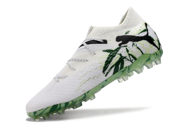 Men's Puma Future Ultimate MG Football Boots - White/Black/Green