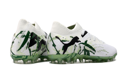 Men's Puma Future Ultimate MG Football Boots - White/Black/Green