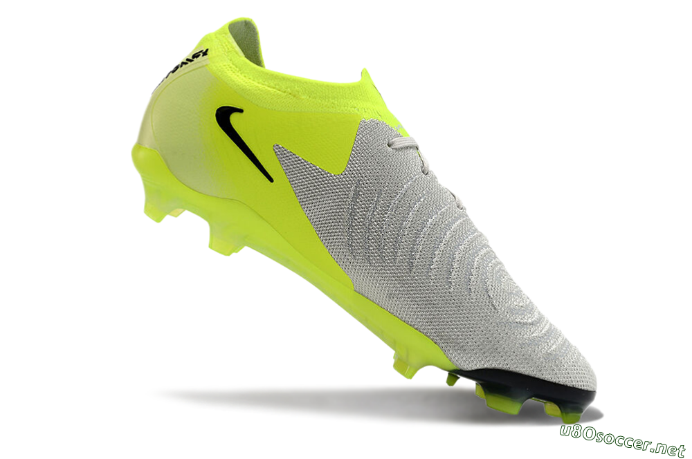 Men's Nike Phantom GX Elite FG Football Boots - Grey/Yellow/Black 4