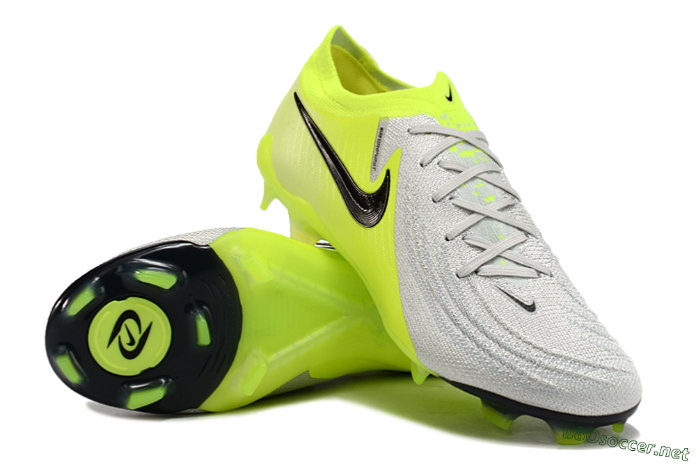 Men's Nike Phantom GX Elite FG Football Boots - Grey/Yellow/Black 3