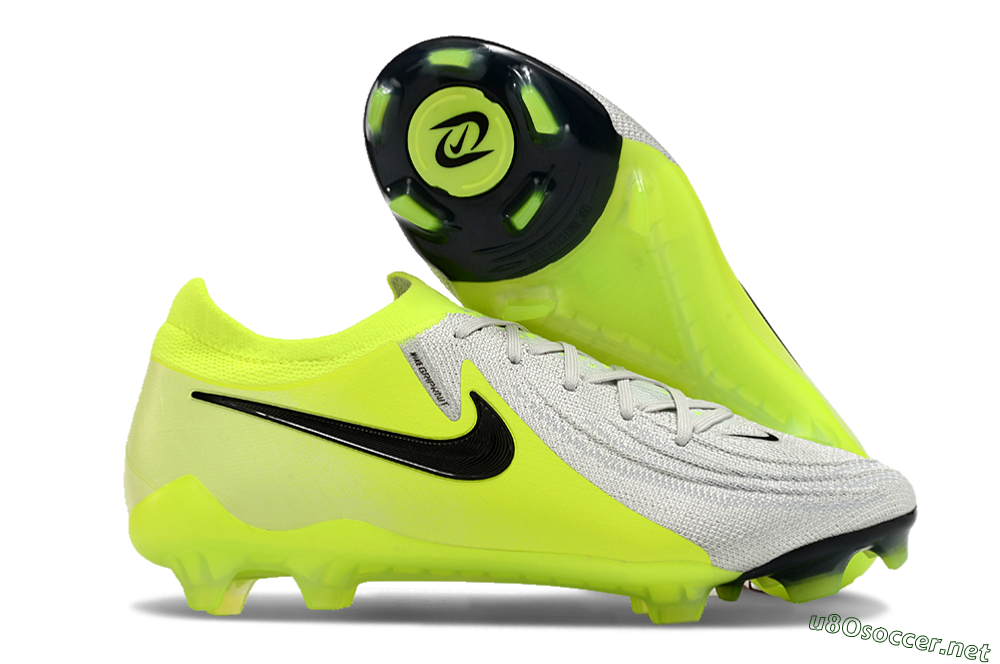 Men's Nike Phantom GX Elite FG Football Boots - Grey/Yellow/Black 2
